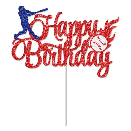 Baseball-Geburtstagsparty-Zubehör mit lustigen Bannern und Kuchen für Feiern von Lawnoval