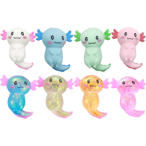 8pcs Axolotl Spielzeug Maltose Gel Schneller Rebound Zuckerball mit Härtenfokus-Übertragungs-Zuckerball Zappel für Kinder und Erwachsene, Stressspielzeug 8pcs Axolotl Spielzeug Maltose Gel Schneller Rebound Zuckerball mit Härtenfokus-Übertragungs-Zuckerball Zappel für Kinder und Erwachsene, Stressspielzeug von Lawnrden