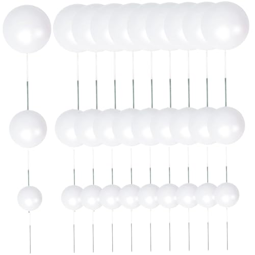 Cupcake Toper, 30pcs Foam Ball Kuchen -Topper, 3 Größen Geburtstagstorte, DIY Dekoration Vorräte für Hochzeitsjubiläums Geburtstag Babyparty Cupcake Toper, 30pcs Foam Ball Kuchen -Topper, 3 Größen Geburtstagstorte, DIY Dekoration Vorräte für Hochzeitsjubiläums Geburtstag Babyparty von Lawnrden