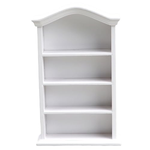 Dollhouse Bücherregal 1:12 Skala Klassiker hölzerne Miniatur -Bücherregal Lustige DIY Mini für Mini Bücher Kinder Dollhouse Spielgeschenk, Style 1, Puppenhauszubehör von Lawnrden