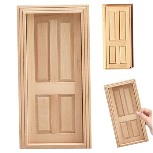 Dollhouse Door lustige lebensechte 1:12 Klassische hölzerne Miniaturtür DIY Accessoires Dollhouse Möbel für Dekor Kinder Rollenspiele Geschenke, Miniaturzubehör Dollhouse Door lustige lebensechte 1:12 Klassische hölzerne Miniaturtür DIY Accessoires Dollhouse Möbel für Dekor Kinder Rollenspiele Geschenke, Miniaturzubehör von Lawnrden