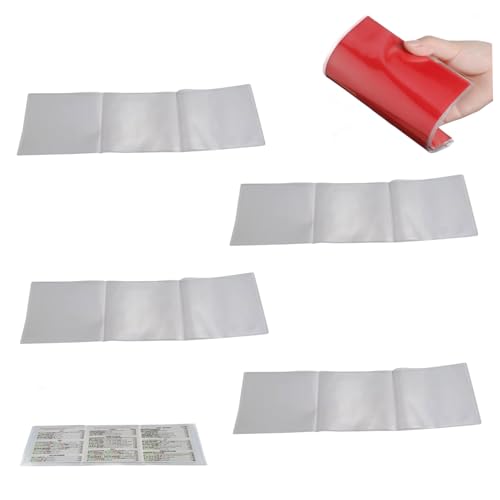 Lawnrden 4pcs Mahjong-Kartenhalter, PVC Clear Mahjong-Karten Cover, Spill-Proof & Crease-Protector für Beschützer, Fliesenspiele, Fliesenspiele von Lawnrden