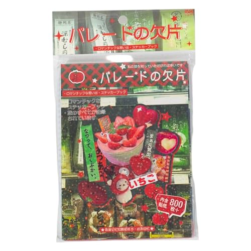 Lawnrden Aufkleber japanische, japanische Aufkleber Buch 45 Seiten Comic -Stil Kawaii süße ästhetische Vintage DIY Scrapbook Journaling von Lawnrden