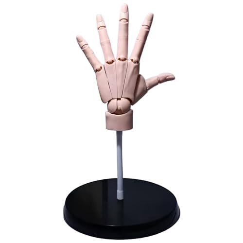 Lawnrden Handmodell 14x8in Flexible PVC -Hautfarbe Schaufensterpupplung Hand mit basisch beweglichen linken artikulierten Fingern zum Zeichnen von Home Office Desk Dekoration, Künstler Manikins von Lawnrden