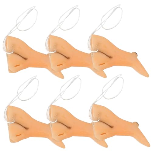 Lawnrden Hexennase, 6pcs lustige & realistische Vinylnase Hexenzubehör mit Gurt, Halloween -Requisiten für Cosplay, Bühne, Kostüm, Masken Lawnrden Hexennase, 6pcs lustige & realistische Vinylnase Hexenzubehör mit Gurt, Halloween -Requisiten für Cosplay, Bühne, Kostüm, Masken von Lawnrden