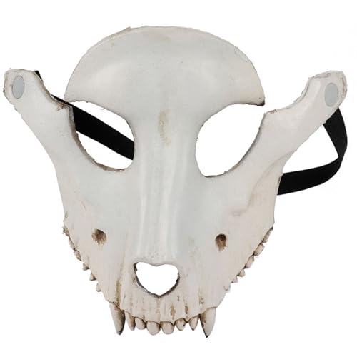 Lawnrden Horrormaske, Hirschschädelmaske, 3D PU Halloween Schafschädel, realistische gruselige Party -Requisiten für Halloween Masquerade Carnival Cosplay, 8, 7x7.9in Lawnrden Horrormaske, Hirschschädelmaske, 3D PU Halloween Schafschädel, realistische gruselige Party -Requisiten für Halloween Masquerade Carnival Cosplay, 8, 7x7.9in von Lawnrden
