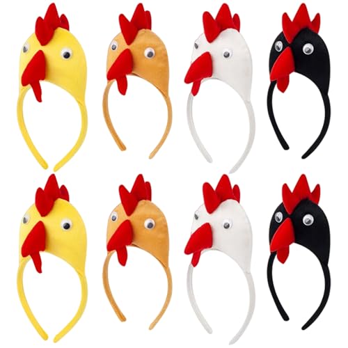 Lawnrden Hühnchen -Stirnband, Tierstirnbänder, 8pcs niedliches Plüsch -Hühnchen -Stirnband, elastisches Cosplay lustige Stirnbänder für Erwachsene Kinder Haarzubehör Foto Requisiten Lawnrden Hühnchen -Stirnband, Tierstirnbänder, 8pcs niedliches Plüsch -Hühnchen -Stirnband, elastisches Cosplay lustige Stirnbänder für Erwachsene Kinder Haarzubehör Foto Requisiten von Lawnrden