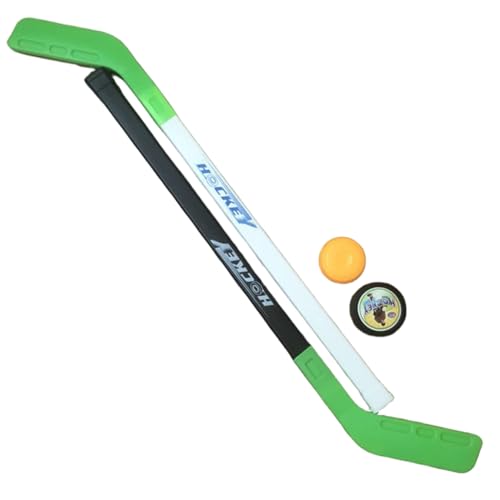 Lawnrden Kinder Hockey Set Street Floor Training Kids Hockey Stick mit 2 Bällen für Kinder Jungen und Mädchen Innen im Freien, Grün, Schäfte Lawnrden Kinder Hockey Set Street Floor Training Kids Hockey Stick mit 2 Bällen für Kinder Jungen und Mädchen Innen im Freien, Grün, Schäfte von Lawnrden
