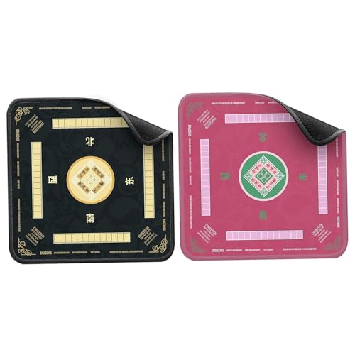 Lawnrden Mahjong-Matte mit Regeln, 31.5x31.5 Gaming-Matte für Rauschgeräuschreduktion für Mahjong/Poker/Brettspiele, Style 2, Game MATS-Boards Lawnrden Mahjong-Matte mit Regeln, 31.5x31.5 Gaming-Matte für Rauschgeräuschreduktion für Mahjong/Poker/Brettspiele, Style 2, Game MATS-Boards von Lawnrden