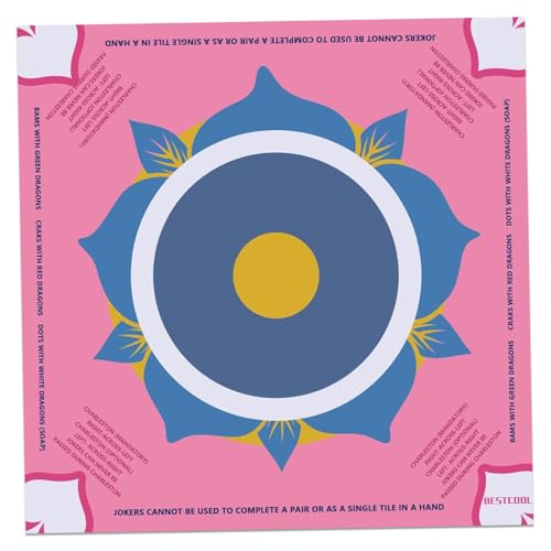 Lawnrden Mahjong-Matte mit Regeln 31.5x31.5in Komfort Nicht ruhig von Lawnrden