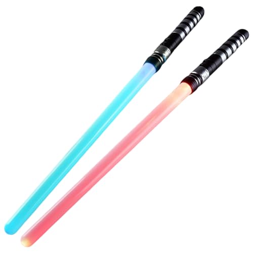 Modi Light Up Light Sabre, Lichtschwert 2pcs 7 Farben Veränderliche Sabres für Kinder Safe und lustige Lichtschwert -Schwerter Geschenke für Partydekorationen, Nicht mit Batterie einbeziehen von Lawnrden
