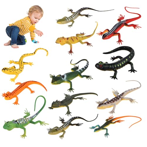 Lawnrden Plastik Echsenspielzeug, 12pcs künstliches Modell Reptilien Realistische Gummi -Echsen -Tierfiguren für Halloween -Party -Dekoration, praktische Witz und Bildungsspielzeug Lawnrden Plastik Echsenspielzeug, 12pcs künstliches Modell Reptilien Realistische Gummi -Echsen -Tierfiguren für Halloween -Party -Dekoration, praktische Witz und Bildungsspielzeug von Lawnrden