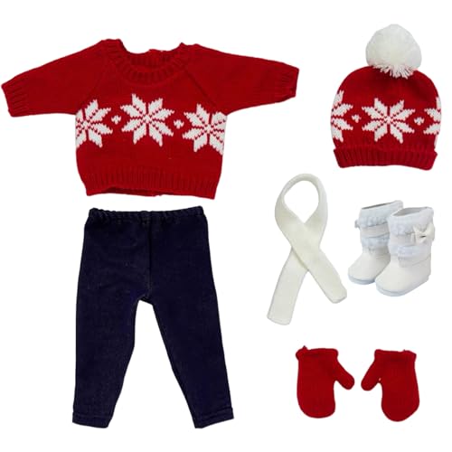 Lawnrden Weihnachten 18 -Zoll -Puppenkleidung und Accessoires beinhaltet Pullover -Hosen Hats Handschuhe Schuhe und Schals für 18 -Zoll -Puppenmädchen -Outfit für Mädchen Rote Pullover | K Lawnrden Weihnachten 18 -Zoll -Puppenkleidung und Accessoires beinhaltet Pullover -Hosen Hats Handschuhe Schuhe und Schals für 18 -Zoll -Puppenmädchen -Outfit für Mädchen Rote Pullover | K von Lawnrden