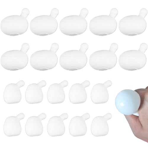 Spannungsball 20 PCs Spucke Blasen Squeeze Spielzeug innere Stressabbaukugeln Ersatz für Squeeze -Spielzeug DIY Weiß weiche Flexible Zappel für Kinder und Erwachsene (10 x groß, 10 x klein) |.Zuckerb von Lawnrden