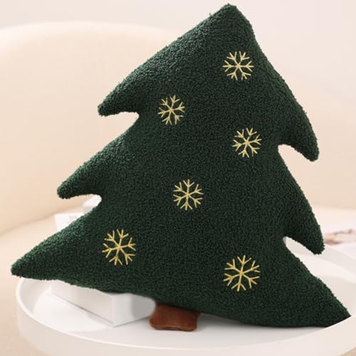 Weihnachtskissen 15 Zoll weiche Plüsch entzückender Weihnachtsbaumkissen für Home Schlafzimmer Sofa Couch Dekor | Kissen werfen von Lawnrden