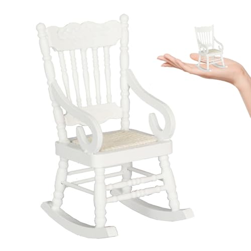 Weihnachtspuppenhaus-Stuhl 1.97x2, 56x3, 66 Zoll 1:12 Mini Holzpoliermuster Gravur Tragbares gewebter Seil Miniatur-Schaukelstuhlmodell für 7-14 Jahre alte Kind | Mini Rocking Weihnachtspuppenhaus-Stuhl 1.97x2, 56x3, 66 Zoll 1:12 Mini Holzpoliermuster Gravur Tragbares gewebter Seil Miniatur-Schaukelstuhlmodell für 7-14 Jahre alte Kind | Mini Rocking von Lawnrden