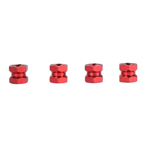 Lazmin112 12 -mm - Hex Hub Verlängerung Sechskantantriebsadapter, RC Rad Hex Spacers Aluminiumlegierung Easy Easy Installieren Sie Robust Zum Upgrade (Rot) von Lazmin112
