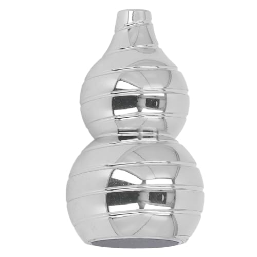 Lazmin112 ADHS -Desktop -Gyroskop, Langlebige Kürbische, Kürbische Angst Reduzierer Aluminiumlegierung Tragbares Metall Dreh Top Spielzeug für Erwachsene (Silver) von Lazmin112
