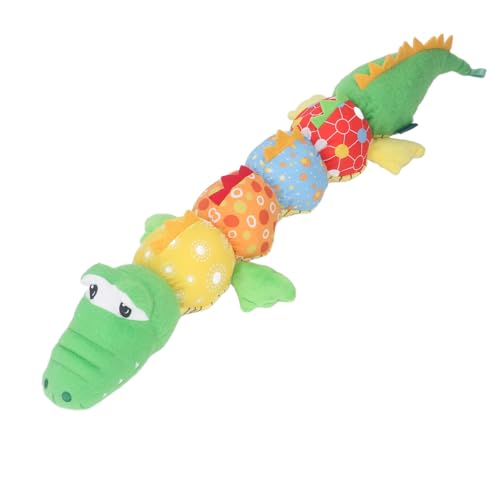 Lazmin112 Baby Schlaf Buddy Spielzeug, Höhe Messen Herrscher Sicher Interaktiver Beruhigender Baby Musical Stofftier Spielzeug Weiche Plüsch Intelligenzentwicklung für Tägliche für Mädchen (Krokodil) von Lazmin112
