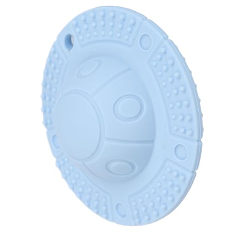 Lazmin112 Baby Teether Toy, Lustige Leichte Handaugenkoordination Komfortable Frühe Bildung Silikon Teether Toy mit Glockenringen Rasseln für Säuglinge (Blue) von Lazmin112