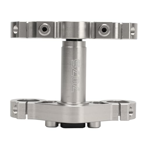 Lazmin112 Elektromotorrad Dreifachklemme Set, Nahtlose Installation Motorrad Dreifachbaumklemme Vorderer Stoßdämpfer Zum Austausch (Silver) von Lazmin112