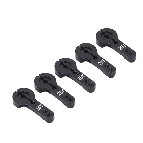 Lazmin112 Hörner RC -Servo, 5pcs Servo Corni Vielseitige M3 -Drähte für Autowagen (Black) von Lazmin112