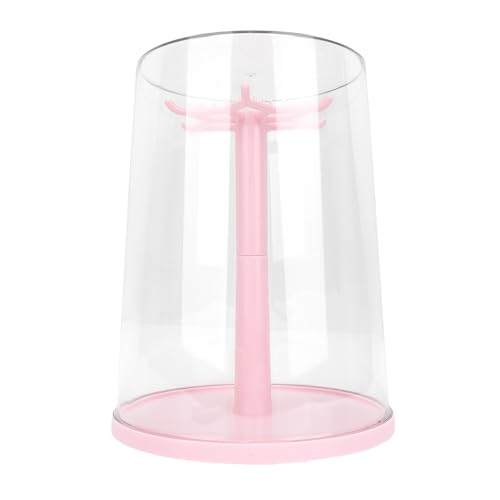 Lazmin112 Löschen Sie Rotierende Puppenanzeigekasten Vielseitiger Staubschutz für Puppensammlung Kompakte Größe (PINK) von Lazmin112