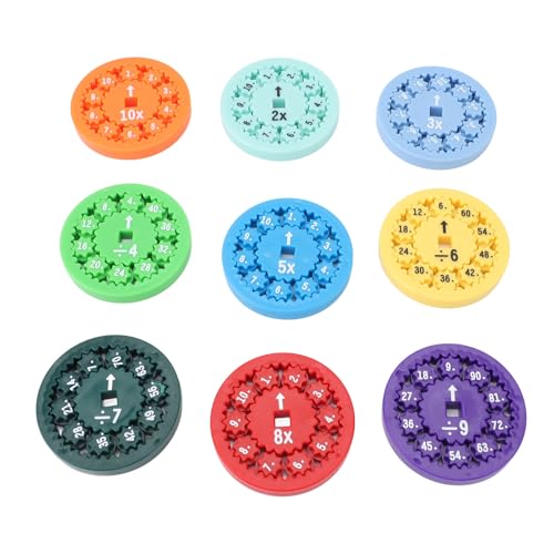 Lazmin112 Mathematik -Rotation Spielzeug, Bildungsmathematik Rotation Spielzeugstress Freigabe für Erwachsene für Kindergartenschule (Multiplizieren Sie die Kluft) von Lazmin112