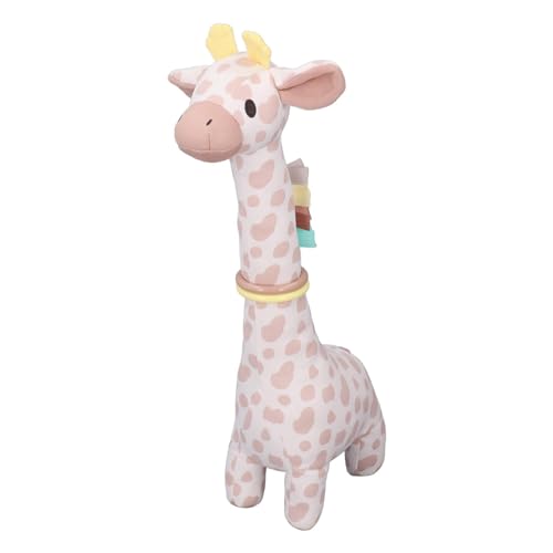 Lazmin112 Plüsch Giraffe Teether Spielzeug, Übungshandmuskeln Polyester Baby Plüsch Giraffe Spielzeug Spaß Kaut Kautable für Täglich (Brown) von Lazmin112