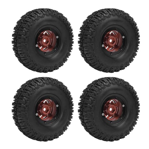 Lazmin112 RC -Aluminium -Leichtmetallrad, RC Tracker Radbeständigkeit Zum Austausch (Brown) von Lazmin112