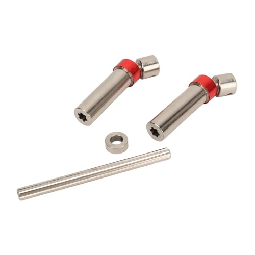 Lazmin112 RC -Autoantriebswelle, 110 Bis 160 Mm Niedrige Rotationsschall RC -Mittelantriebswelle Große Transferwinkel Kleine Stellen für 1/10 Fahrzeug (Silver) von Lazmin112