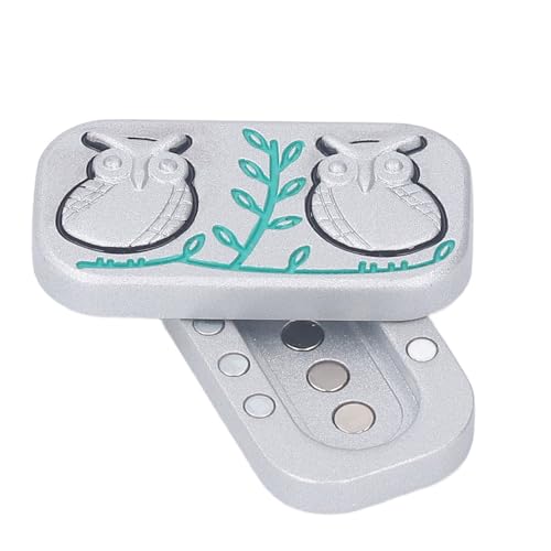 Lazmin112 Relief Stress Slider, Eulenmuster Zappeln (Silver) von Lazmin112