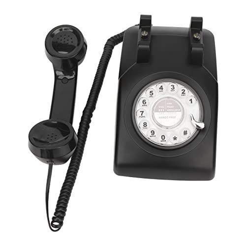 Lazmin112 Retro-Vintage-Telefon, Altmodische Schnurgebundenes Festnetz, Drehbares Weugltelefon MIT Wahlwiederholungsfunktion, Mechanischer Klingelton, Vorsuhause, Bisro, Hotel, Bar, Bar Lazmin112 Retro-Vintage-Telefon, Altmodische Schnurgebundenes Festnetz, Drehbares Weugltelefon MIT Wahlwiederholungsfunktion, Mechanischer Klingelton, Vorsuhause, Bisro, Hotel, Bar, Bar von Lazmin112