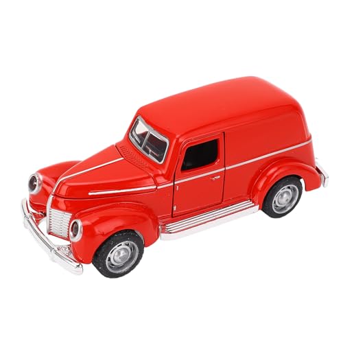 Lazmin112 Sammelautomodell, Klassiker -Auto -Modell Exquisite Sterbe Sicheres Interaktiv für (Rot) von Lazmin112