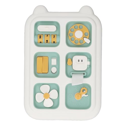 Lazmin112 Sensorisches Board -Spielzeug, Lernen von Feinmotorik -Reisespielzeug für Kleinkindentwicklung für Kleinkinder (Green) von Lazmin112