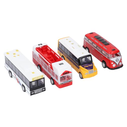 Lazmin112 Simulationsbus Model Cars Spielzeug Plastikkonstruktion für Zurückziehen Busmodell Zurückziehen (Typ 2) von Lazmin112