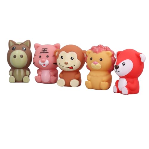 Lazmin112 Tiere Fingerspielzeug, Weiche Cartoon Tier Fingerpuppen Sicher für Baby Zum Geschichtenerzählen (1207) von Lazmin112