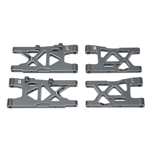 Lazmin112 Vordere Hintere Suspensionsarmarm, Hochfestige Rostfeste Aluminiumlegierung Bearbeiteter RC -Heck -Aufhänkearme Set Professionell für 1/8 RC Auto (Ti) von Lazmin112