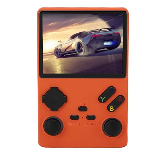 V40 Pro Retro Handheld -Spielkonsole, Videokonsole mit 256 GB in 35000 Spielen, 3800 MAH Wiederaufladbar, Linux -System, 3,5 -Zoll -IPS -Bildschirm (ORANGE) von Lazmin112
