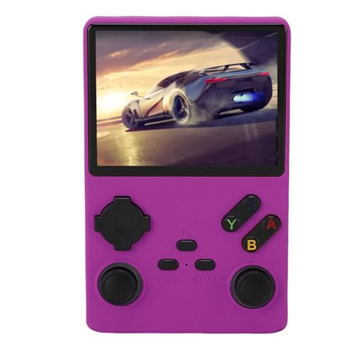 V40 Pro Retro Handheld -Spielkonsole, Videokonsole mit 256 GB in 35000 Spielen, 3800 MAH Wiederaufladbar, Linux -System, 3,5 -Zoll -IPS -Bildschirm (Purple) von Lazmin112