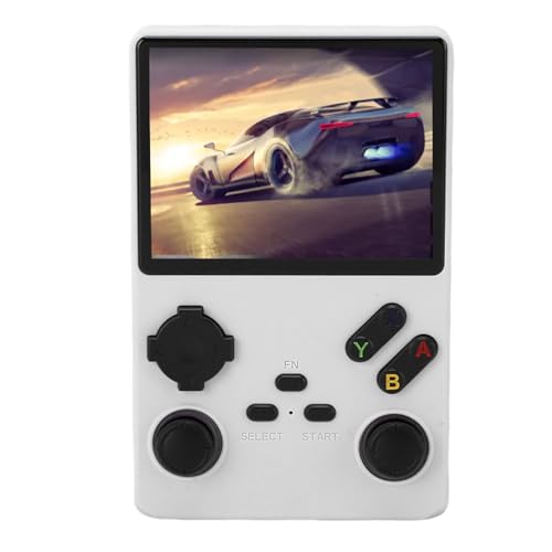 V40 Pro Retro Handheld -Spielkonsole, Videokonsole mit 256 GB in 35000 Spielen, 3800 MAH Wiederaufladbar, Linux -System, 3,5 -Zoll -IPS -Bildschirm (White) von Lazmin112