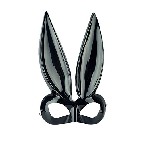 Lazzboy Damen Kaninchen Maske Kostüm Accessoire Maskerade Halloween-Maske Für Cosplay/Halloween/Party/kostüm/Bunny-Ohren(A) von Lazzboy