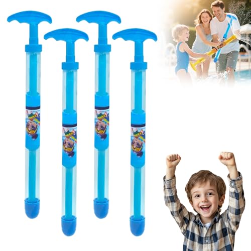 Feuerwerk Wasserpistole für Kinder, Bunt Leuchtende Wasserstrahl Spielzeug, Sicherheits Wasserspritzpistole für Draußen und Pool, Wasserspielzeug für Jungen und Mädchen ab 3 4 5 6 7 Jahren (Blau) von Lbotr