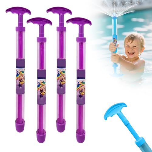 Feuerwerk Wasserpistole für Kinder, Bunt Leuchtende Wasserstrahl Spielzeug, Sicherheits Wasserspritzpistole für Draußen und Pool, Wasserspielzeug für Jungen und Mädchen ab 3 4 5 6 7 Jahren (Violett) von Lbotr