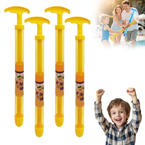 Feuerwerk Wasserpistole für Kinder, Bunt Leuchtende Wasserstrahl Spielzeug, Sicherheits Wasserspritzpistole für Draußen und Pool, Wasserspielzeug für Jungen und Mädchen ab 3 4 5 6 7 Jahren (Gelb) von Lbotr