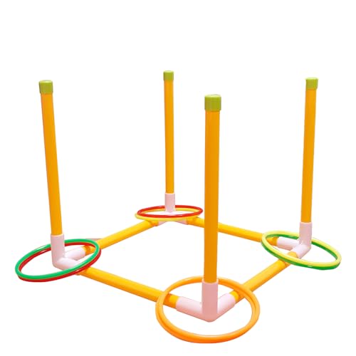Ringwurfspiel für Kinder, Outdoor-Spiele für Erwachsene und Familie, Rasenspiele, Hinterhofspiele, Geschenke für Jungen und Mädchen, Outdoor-Spielzeug für Kinder ab 3 4 5 6 7 8 9 10 Jahren und älter von Lbsel