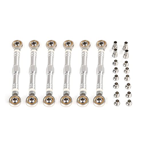 Lbvzxkad CNC Metall Fernbedienung Ganzes Auto Spurstange für 1/5 5IVE-T 5T ROVAN Modell Spielzeug Auto Teile, Silber Lbvzxkad CNC Metall Fernbedienung Ganzes Auto Spurstange für 1/5 5IVE-T 5T ROVAN Modell Spielzeug Auto Teile, Silber von Lbvzxkad