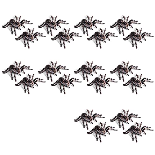 Lckiioy 20 Stück 9,5cm Groß Gefälschte Realistische Spinne Insekten Modell Spielzeug Spaß Halloween Unheimlich Stütze von Lckiioy