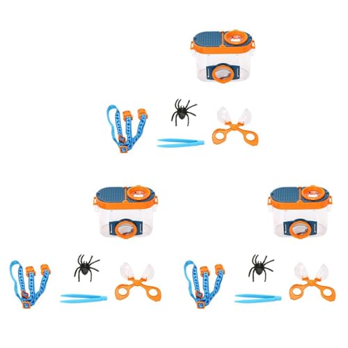 Lckiioy 3X Bug Viewer Outdoor-Insektenbox, Lupe, Beobachter-Set, Insektenfänger, Käfig, Kinder, Wissenschaft, Naturerkundung, Werkzeuge von Lckiioy
