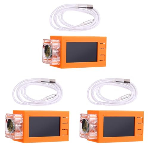 Lckiioy 3X für Nerdminer V2 Pro Miner 78KH/S Mini Bitcoin Miner mit Leuchtendem Lüfter BTC Solo Mining Miner Orange von Lckiioy